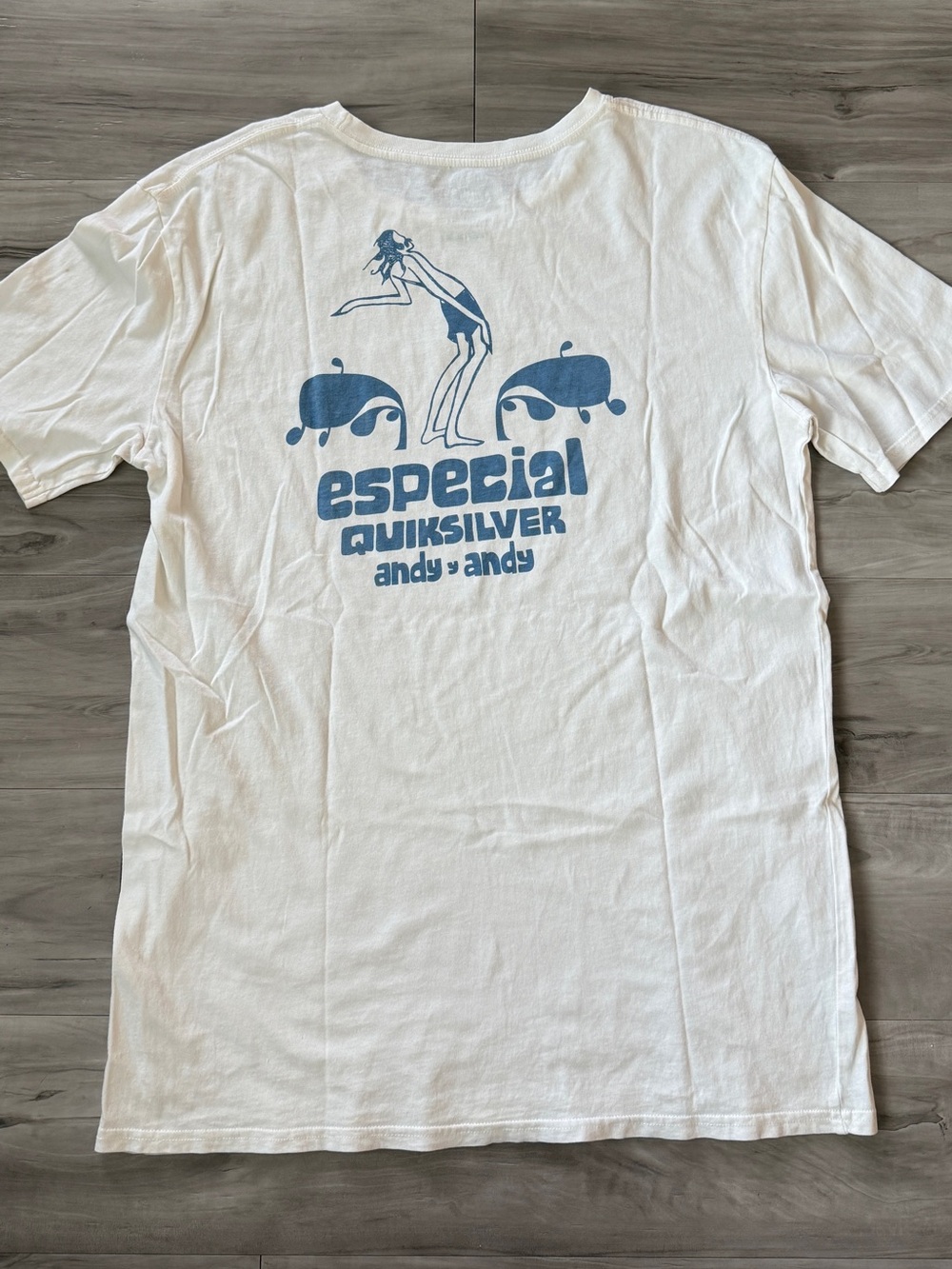 Quiksilver Andy & Andy Special Graphic T-Shirt Surf Skate Y2K Men’s Size Medium